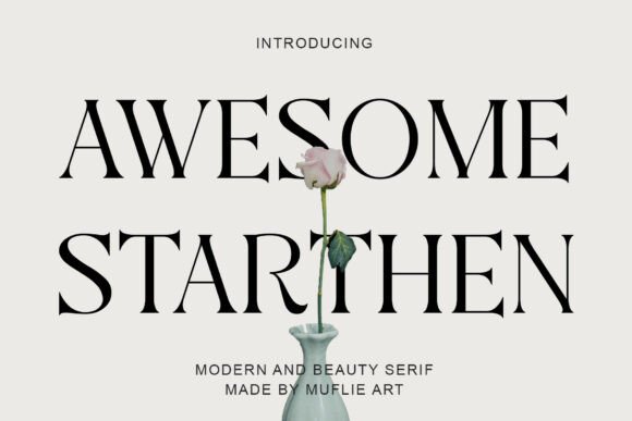 Aweshome Starthen Font for Elegant Web Design