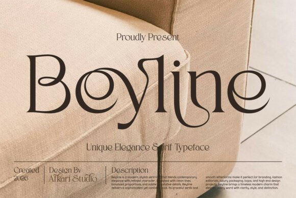 Beyline Font: Elegant Serif for Handmade Products