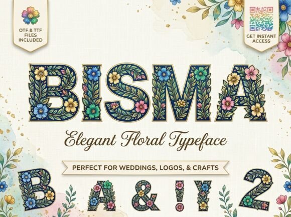 Bisma Font: Testing a Floral Typeface for Boutique Branding