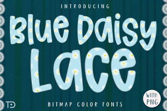 Blue Daisy Lace: Shabby Chic Color Font Review