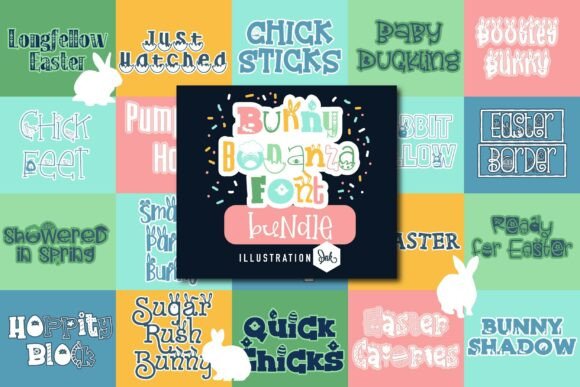 Bunny Bonanza Bundle: Cute Spring Fonts for Crafters
