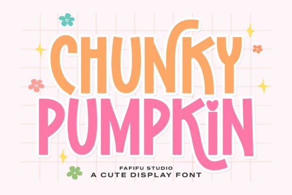 Chunky Pumpkin: A Cheerful Display Font for Editorial Joy