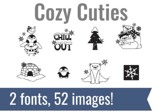 Cozy Cuties Font Bundle for Seasonal Web Design