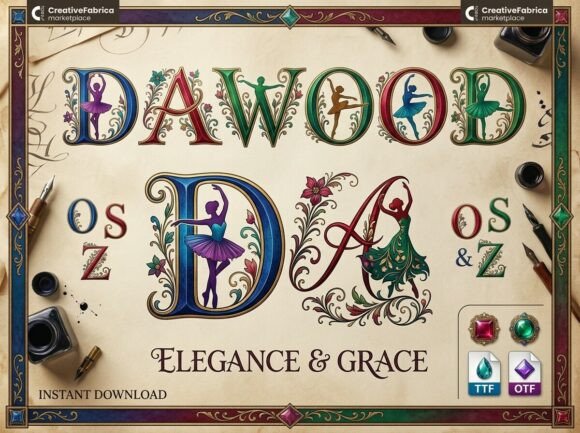 Dawood Font: Elegant Ballet Serif for Handmade Labels
