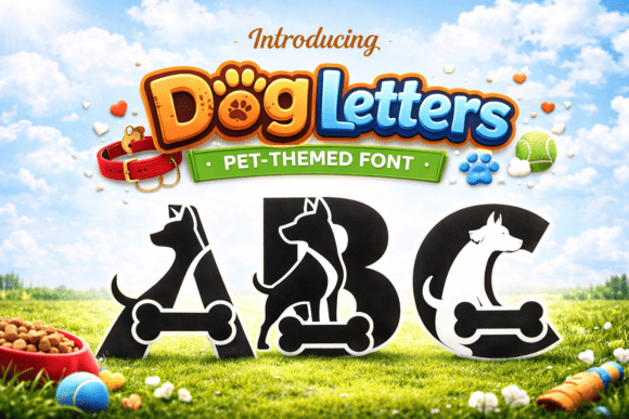 Dog Letters Font: Playful Typography for Pet Crafts