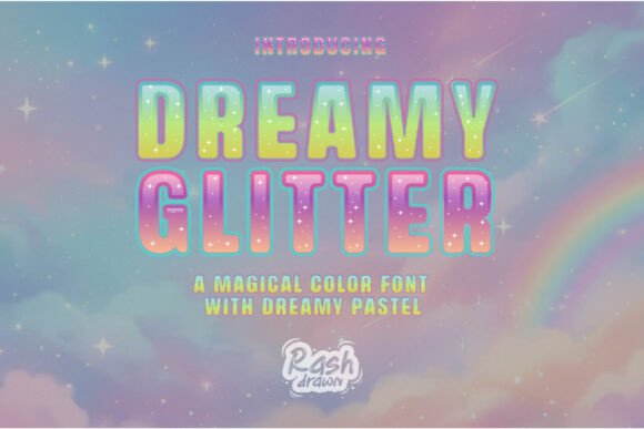 Dreamy Glitter Font: Elevating Campaign Visuals with Color Type