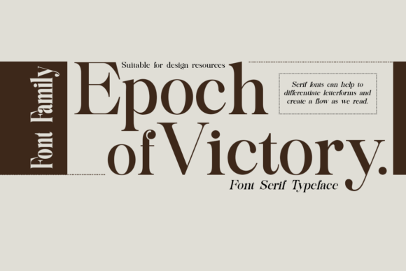 Epoch of Victory Font for Elegant Small Business Branding