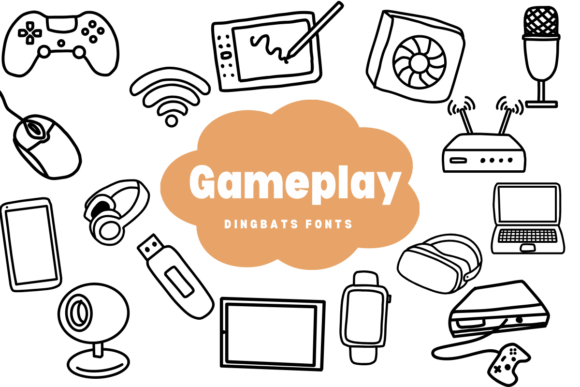 Gameplay Font: Sketch Style Dingbats for Web Design
