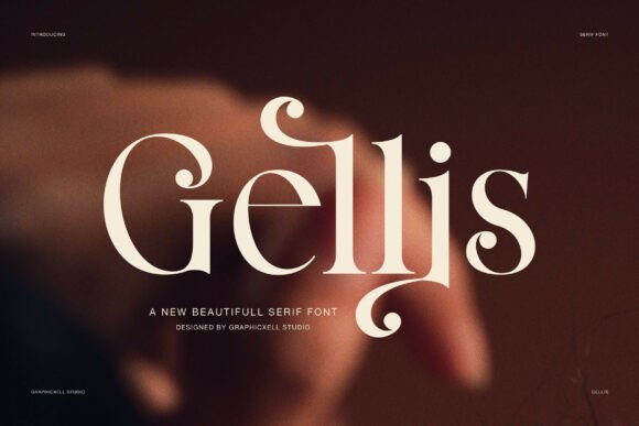 Gellis Font: Elegant Luxury Serif for Handmade Products