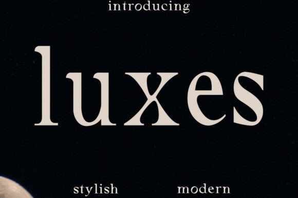 Luxes Serif: Elegant Font for Handmade Branding and Product Design