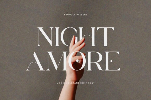 Night Amore: A Luxurious Serif Font for High-Impact Campaign Design
