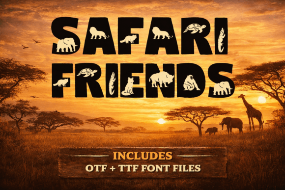 Safari Friends Font: Bold Branding for Small Business