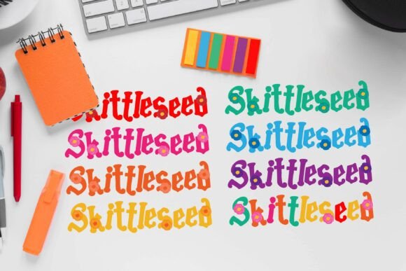 Skittleseed Color Font for Boutique Web Design