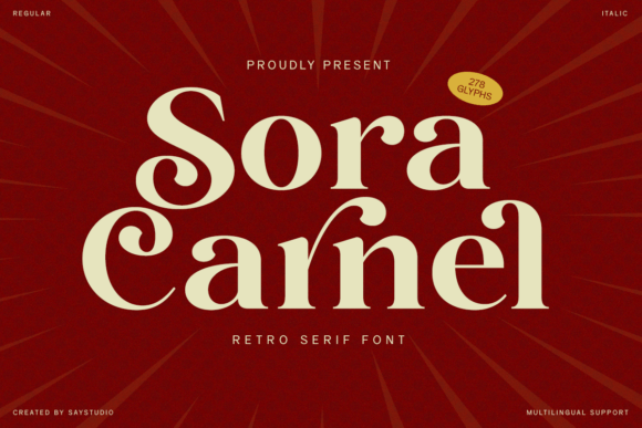 Sora Carnel Font Review: Retro Serif for Editorial Design