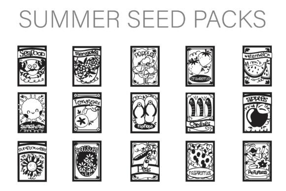 Summer Seeds Dingbats Font for Seasonal Campaign Visuals