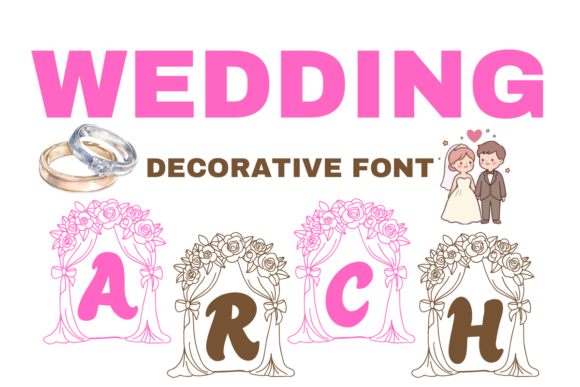Wedding Arch: A Decorative Font That Elevates Handmade and Digital Designs