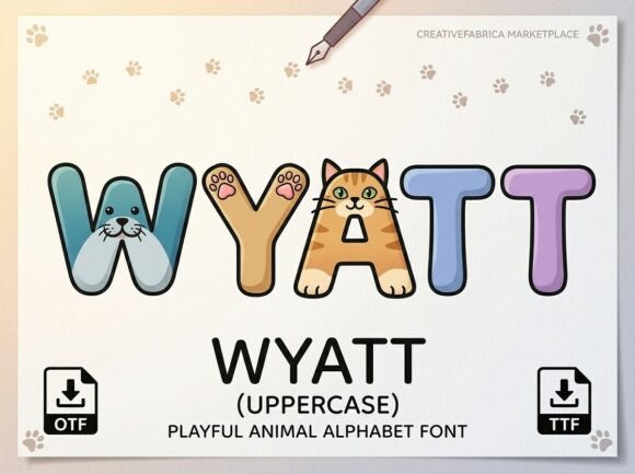 Wyatt Font: Boosting Campaign Engagement with Playful Animal Type